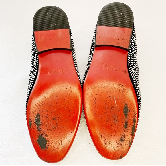Moretti Black Label Shoes Studded Crystal - Picture 5 of 6